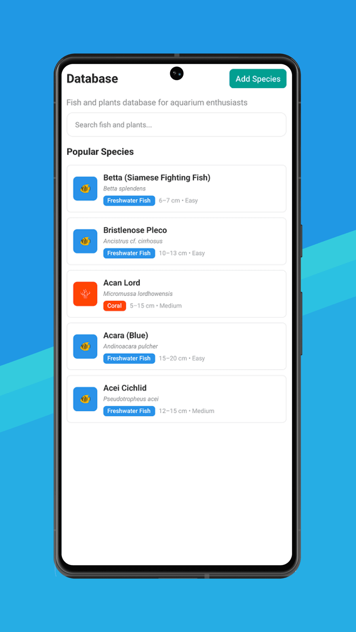 Species encyclopedia