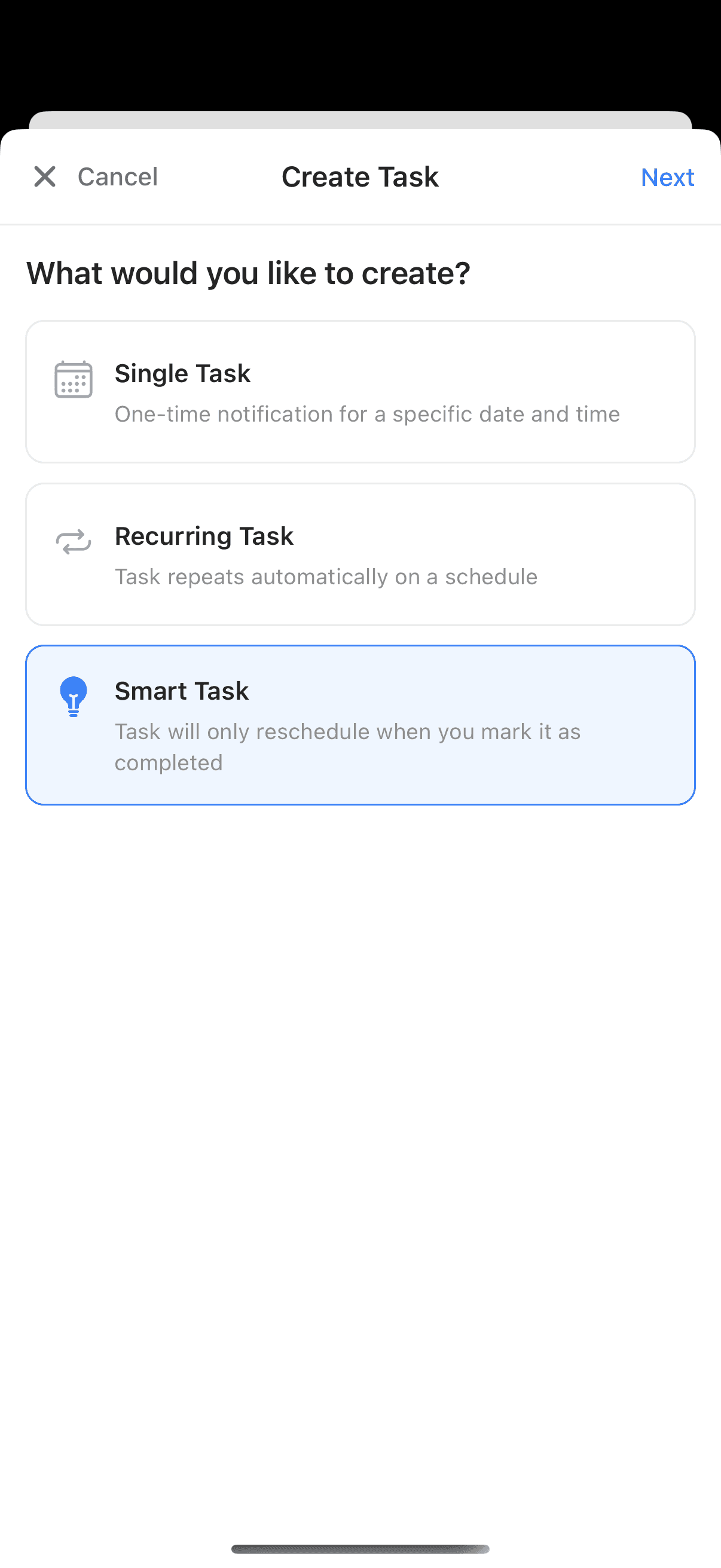 Task list with upcoming aquarium care reminders